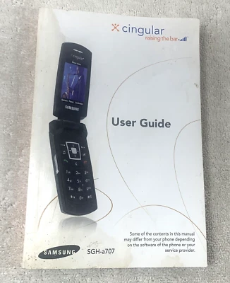 Manual del usuario del teléfono celular Samsung SGH-a707 Foto 1 de 3