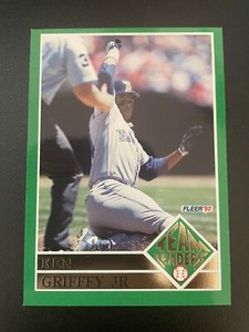 1992 Fleer Team Leaders Ken Griffey Jr Insert Card