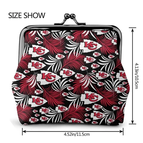 Kansas City Chiefs Fans Coin Purse Full Print Change Purse Mini Lady Wallet Cover