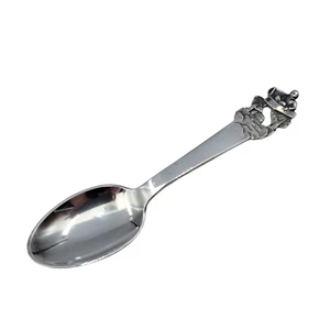 The Flying Trunk Fairy Tale Danish 830 Silver Teaspoon by W&S Sorensen 1952 32g - Picture 1 of 5