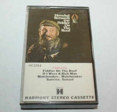 Fiddler On The Roof Herschel Beranardi Cassette Tape Harmony HC1054 - Image 1 of 4