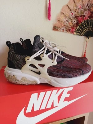 Nike React Presto Flyknit Black Vast Grey Tennis Shoes Mens Size 9 Worn Once? - Image 1 of 4