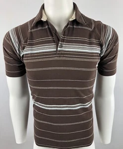 Vintage Billabong Polo Shirt Men's Medium Brown Short Sleeve Collared - Picture 1 of 11