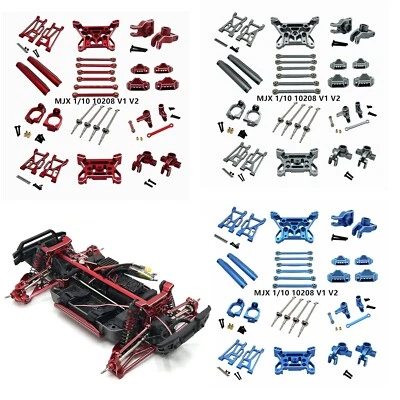 Alloy metal Upgraded Parts Kit For 1/10 Mjx 10208 V1 V2 Rc Car Off-road Truck - Image 1 of 4