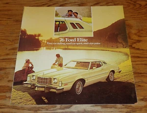 Folleto de ventas desplegable 76 original de Ford Elite 1976 - Imagen 1 de 2