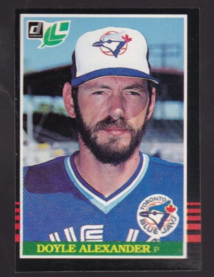 1985 Donruss Leaf Doyle Alexander #134 Toronto Blue Jays - Image 1 of 2