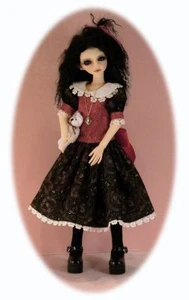 BJD MSD dress patterns 4 many dolls: Kaye Wiggs, Planetdoll, Ellowyne, 14" Kish - Picture 1 of 12