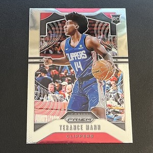 2019-20 Panini Prizm Terence Mann Silver Prizm Rookie RC #296 Clippers Terrence