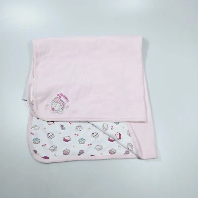 Vitaminas Bebé Cupcake Cerezas Bordado Reversible Manta Dulce Cumpleaños Foto 1 de 4