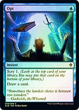 Opt FOIL Throne of Eldraine NM Blue Common MAGIC THE GATHERING MTG CARD ABUGames