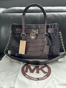 Michael Kors grey gradient croc print leather Hamilton tote handbag bag £485 - Picture 1 of 14
