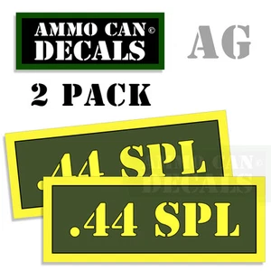 44 SPL Ammo Can Box Decal Sticker Set bullet ARMY Gun safety Hunt 2 pack AG - Picture 1 of 1