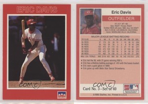 1990 Starline Long John Silver's Eric Davis #3