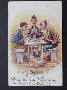 cynicus: Glücksspiel, Smoking, Trink Jugendliche Thema Junge England C1905 - Picture 1 of 2