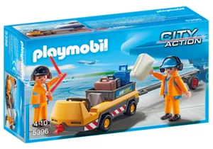 Playmobil AERONAVE REMOLCADOR CON TRIPULACIÓN DE TIERRA 5396 Nuevo - Imagen 1 de 1