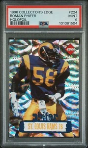 1996 Collector'S Edge #224 Roman Phifer Holofoil PSA 9 #168/500 LOW POP - Picture 1 of 2