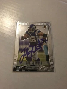 Minnesota Vikings TOBY GERHART Signed Card - Picture 1 of 1