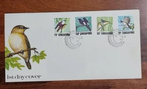 Singapur 1978 pájaros cantores completo 4 V en FDC - Imagen 1 de 2