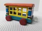 Fisher Price Pull Toy Circus Train Animal  Cattle Car Wooden Vintage 1960's