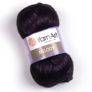 YarnArt Melody Shiny, Satin Soft metallic aran knitting yarn 5 x 100g colour 889 - Picture 1 of 2