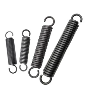 Spring Steel Extension Spring - 0.3mm to 2mm Wire, 10mm-100mm Length Hook Spring - Picture 1 of 12