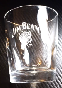 Vintage Jim Beam geätzte Lowball Rocks 8oz Whiskey Bourbon Gläser 2er Set - Bild 1 von 9
