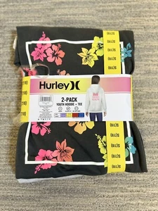 Hurley 2 Piece Set Girls Hoodie T-shirt Small Dark Gray 8 Aloha Surf California - Picture 1 of 8