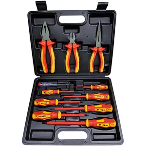 Hilka 1000v VDE Screwdriver & Pliers Set Slotted & Philips Includes Volt Tester - Picture 1 of 10