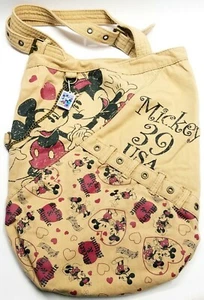 Disney Mickey and Minnie 39 Postage Stamp Double Handled Canvas Tote Bag - Picture 1 of 4