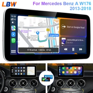 10.25'' Car Multimedia Screen Carplay Stereo For Mercedes Benz A W176 2013-2018 - Foto 1 di 12