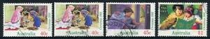 1992 Australia Christmas Issue Set Of 4 Inc Booklet Stamp Good To Fine Used - Imagen 1 de 1