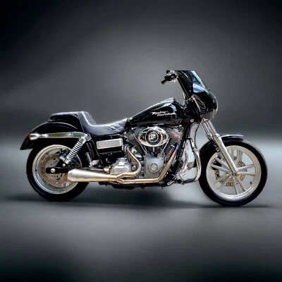 Silenciador de tubos de escape HD Harley-Davidson Dyna Street Bob Dark Custom FXDB 2-1 Foto 1 de 3