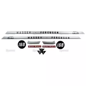 Decal Kit/Set for Massey-Ferguson MF 168 MF168 Tractor - Hood & Seat - Sparex - Picture 1 of 1