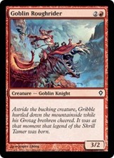 1x Goblin Roughrider - Foil MTG Worldwake NM Magic Foil
