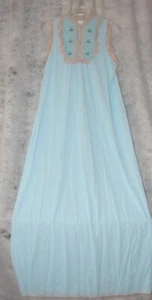Vestido camisón vintage J C Penny azul precioso talla M diseño atemporal - Imagen 1 de 2