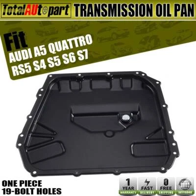 Cacerola de aceite de transmisión automática de acero con 19 orificios para pernos para Audi A5 Quattro RS5 S4 S5 S6 S7 Foto 1 de 4