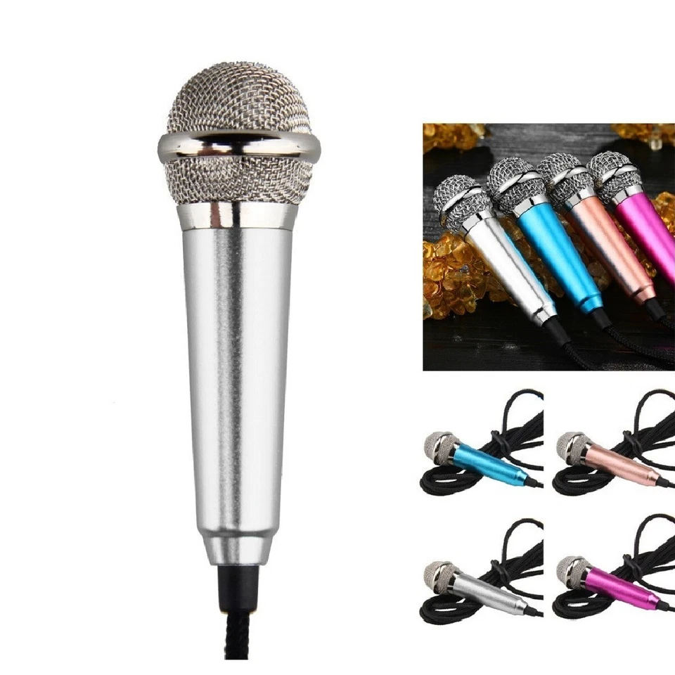 MINI MICROFONO SDOPPIATORE JACK 3.5 CLIP VIDEOCHIAMATE SKYPE PC SMARTPHONE STAND - Immagine 1 di 1