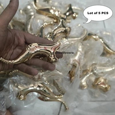 Nautical Victorian Lot of 5 Brass Head Handle for Walking Stick Canes Best Men's - Image 1 of 4