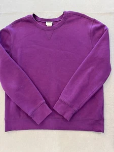 Everlast Sweatshirt Adult Medium Royal Purple Fleece Pullover Crew - Picture 1 of 6