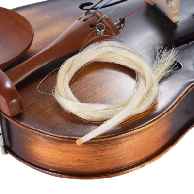 CRINI NATURALI PER ARCHETTO VIOLINO 4/4 COLORE BIANCO - Immagine 1 di 2