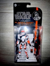 STAR WARS THE BLACK SERIES  31 REPUBLIC TROOPER  THE OLD REPUBLIC  Orange 3.75