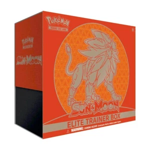 Pokemon TCG Sun & Moon Base Set ETB Solgaleo Elite Trainer Box 8 Booster Packs - Picture 1 of 1