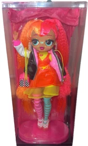 L.O.L. OMG Fierce Repackaged Neonlicious Collector Doll w/ Original Doll Stand - Picture 1 of 6