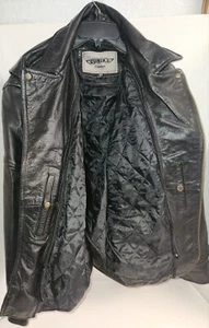 unik leather jacket with leather chaps mens - Picture 1 of 17