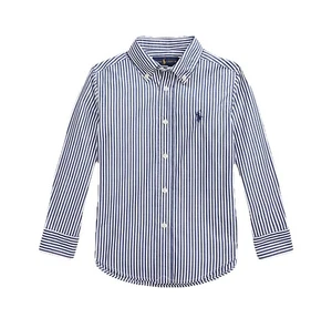 Polo Ralph Lauren Natural Stretch Blue Stripe Button Down Boys Size XL 18-20 NEW - Picture 1 of 12