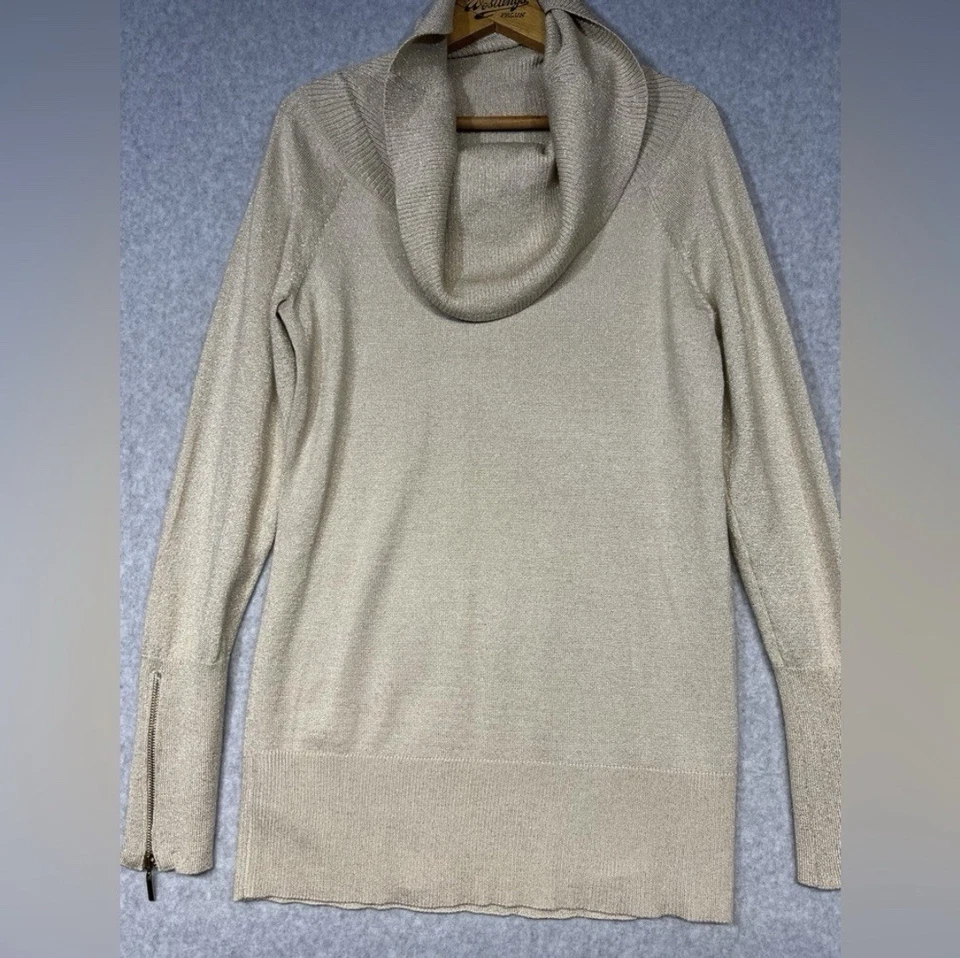 Suéter Thalia Sodi Mujer Pequeño Pisada Dorada Cuello Vaca Cremallera Foto 1 de 4