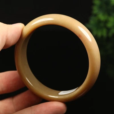 58mm Certified Grade A 100% Natural Red Brown Jade Bracelet Bangle AZ30990 - Image 1 of 4