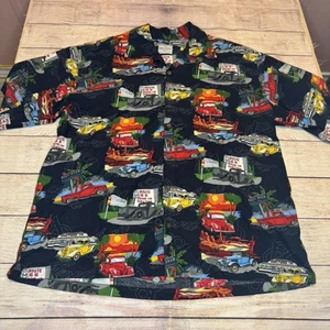 David Carey Originals Hawaiian Shirt 3XL Route 66 Vintage Ford 1940’s Trucks - Imagen 1 de 5