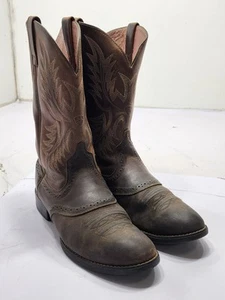 Ariat Womens Stockman Leather Western Cowboy Boots Brown 10001605 Size 8.5 - Picture 1 of 10