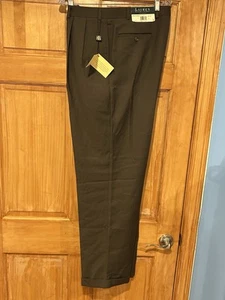 Pantalones de vestir Lauren Ralph Lauren para hombre talla 36x34 oliva nuevos con etiquetas - Imagen 1 de 8